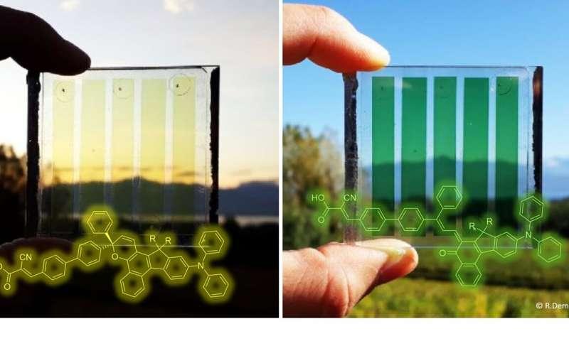 由半透明光伏(pv)材料制成的太阳能电池通常具有固定的光学透射率,这